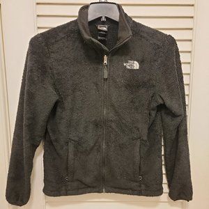 North Face Women's Full Zip Fleece Jacket Small Black Jacket